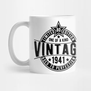 80th vintage retro birthday gift idea for Brother Mug